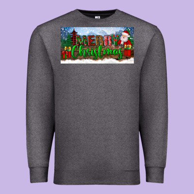 Merry Christmas With Santa Claus License Plate Premium Sweatshirt Designed By Bundleandbundleshop