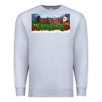 Heather Grey merry christmas with santa claus license plate Premium Sweatshirt - BundleAndBundleShop