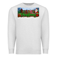 Oatmeal Heather merry christmas with santa claus license plate Premium Sweatshirt - BundleAndBundleShop