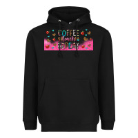 Black coffee teach repeat teacher libbey glass Heavyweight Hoodie - HRA Design Shop