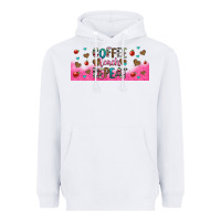 White coffee teach repeat teacher libbey glass Heavyweight Hoodie - HRA Design Shop