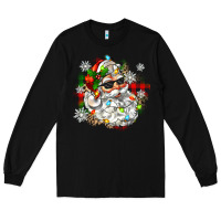 Black santa with sunglasses christmas Long Sleeve Tee - Zillion Design Studio