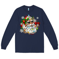 Navy santa with sunglasses christmas Long Sleeve Tee - Zillion Design Studio