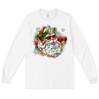 White santa with sunglasses christmas Long Sleeve Tee - Zillion Design Studio