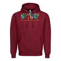 Burgundy naynay like a mom only cooler Zipper Hoodie - texasbilliewilder