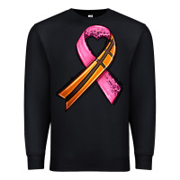 Black breast cancer sport ribbons Premium Sweatshirt - AdoDesignShop
