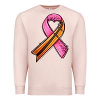 Pale Pink breast cancer sport ribbons Premium Sweatshirt - AdoDesignShop