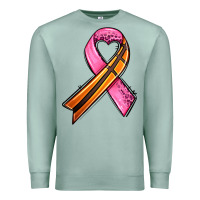 Seafoam breast cancer sport ribbons Premium Sweatshirt - AdoDesignShop