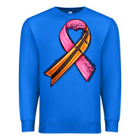 True Royal breast cancer sport ribbons Premium Sweatshirt - AdoDesignShop