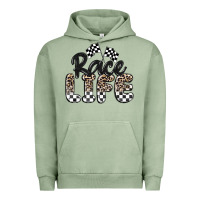 Pigment Oil Green race life Urban Hoodie - MaliasSmallBusiness