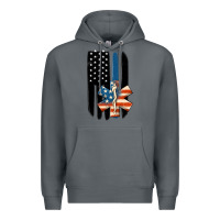 Rock ems american flag Premium Hoodie - MaliasSmallBusiness