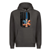 Smoke ems american flag Premium Hoodie - MaliasSmallBusiness