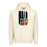 Tofu ems american flag Premium Hoodie - MaliasSmallBusiness