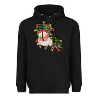 Black Louisiana map christmas santa Heavyweight Hoodie - FaDigitalArtStudio
