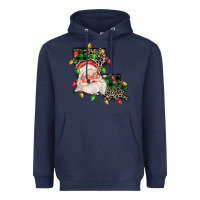 Navy Louisiana map christmas santa Heavyweight Hoodie - FaDigitalArtStudio