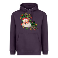 Plum Louisiana map christmas santa Heavyweight Hoodie - FaDigitalArtStudio