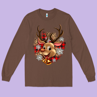 Long Sleeve Tee reindeer christmas