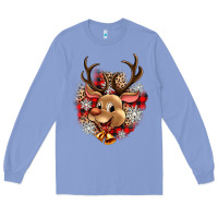 Colony Blue reindeer christmas Long Sleeve Tee - Zillion Design Studio