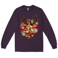 Plum reindeer christmas Long Sleeve Tee - Zillion Design Studio