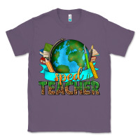 Lavender sped teacher with earth globe Classic Tee - texasbilliewilder