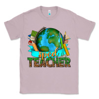 Lilac sped teacher with earth globe Classic Tee - texasbilliewilder