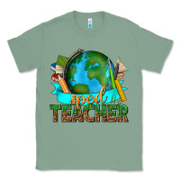 Sage sped teacher with earth globe Classic Tee - texasbilliewilder