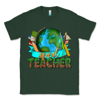 Sports Green sped teacher with earth globe Classic Tee - texasbilliewilder