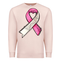 Pale Pink breast cancer sport ribbons Premium Sweatshirt - AdoDesignShop