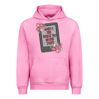 Fuchsia Pink when i die delete my kindle history Urban Hoodie - MaliasSmallBusiness