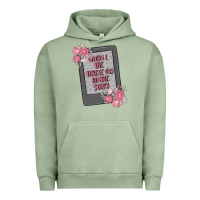 Pigment Oil Green when i die delete my kindle history Urban Hoodie - MaliasSmallBusiness