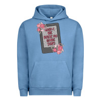 Pigment Pebble Blue when i die delete my kindle history Urban Hoodie - MaliasSmallBusiness