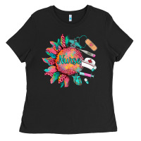 Black western  nurse medical instruments Ladies Tee - BarkalooDesign