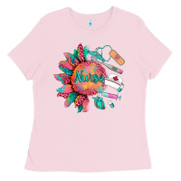 Bubblegum Pink western  nurse medical instruments Ladies Tee - BarkalooDesign