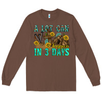 Chestnut a lot can happen in 3 days western Long Sleeve Tee - texasbilliewilder