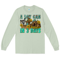 Matcha a lot can happen in 3 days western Long Sleeve Tee - texasbilliewilder