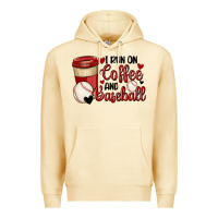 Pina Colada i run on coffee and baseball Premium Hoodie - MaliasSmallBusiness
