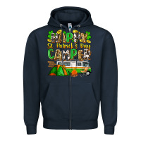 Navy happy st. patrick's day camper Zipper Hoodie - Zillion Design Studio
