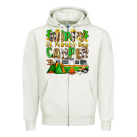 Oatmeal Heather happy st. patrick's day camper Zipper Hoodie - Zillion Design Studio