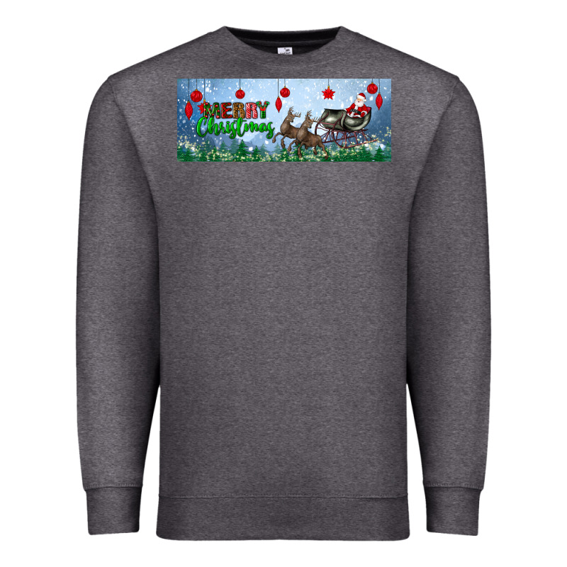 Merry Christmas With Santa Sleigh Premium Sweatshirt by BundleAndBundleShop | Teevron