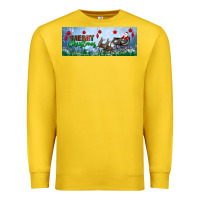 Lemon merry christmas with santa sleigh Premium Sweatshirt - BundleAndBundleShop