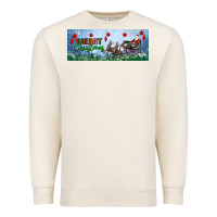 Sandshell merry christmas with santa sleigh Premium Sweatshirt - BundleAndBundleShop