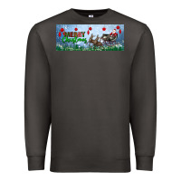 Smoke merry christmas with santa sleigh Premium Sweatshirt - BundleAndBundleShop