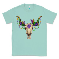 Seafoam mardi gras bullskull Classic Tee - RanaPortraitStore