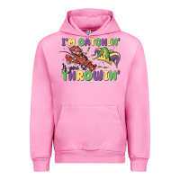 Fuchsia Pink i'm catchin' if you're throwin' Urban Hoodie - MaliasSmallBusiness