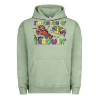 Pigment Oil Green i'm catchin' if you're throwin' Urban Hoodie - MaliasSmallBusiness