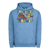 Pigment Pebble Blue i'm catchin' if you're throwin' Urban Hoodie - MaliasSmallBusiness