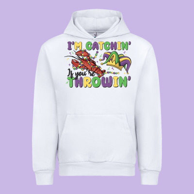 I'm Catchin' If You're Throwin' Urban Hoodie Designed By Maliassmallbusiness