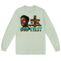 Matcha a wise man puts god first Long Sleeve Tee - texasbilliewilder