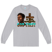 Moon Dust a wise man puts god first Long Sleeve Tee - texasbilliewilder