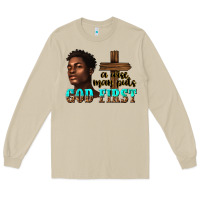 Mushroom a wise man puts god first Long Sleeve Tee - texasbilliewilder